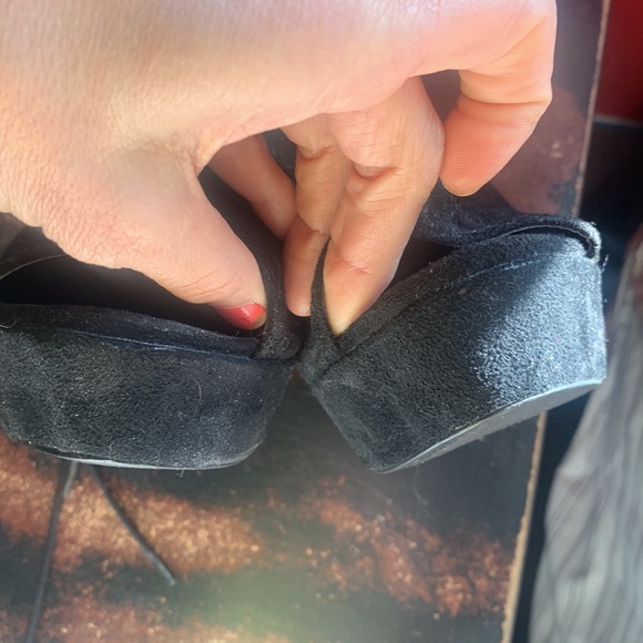 Liliana platform wedge suede heels preowned 7.5 - Picture 4 of 7